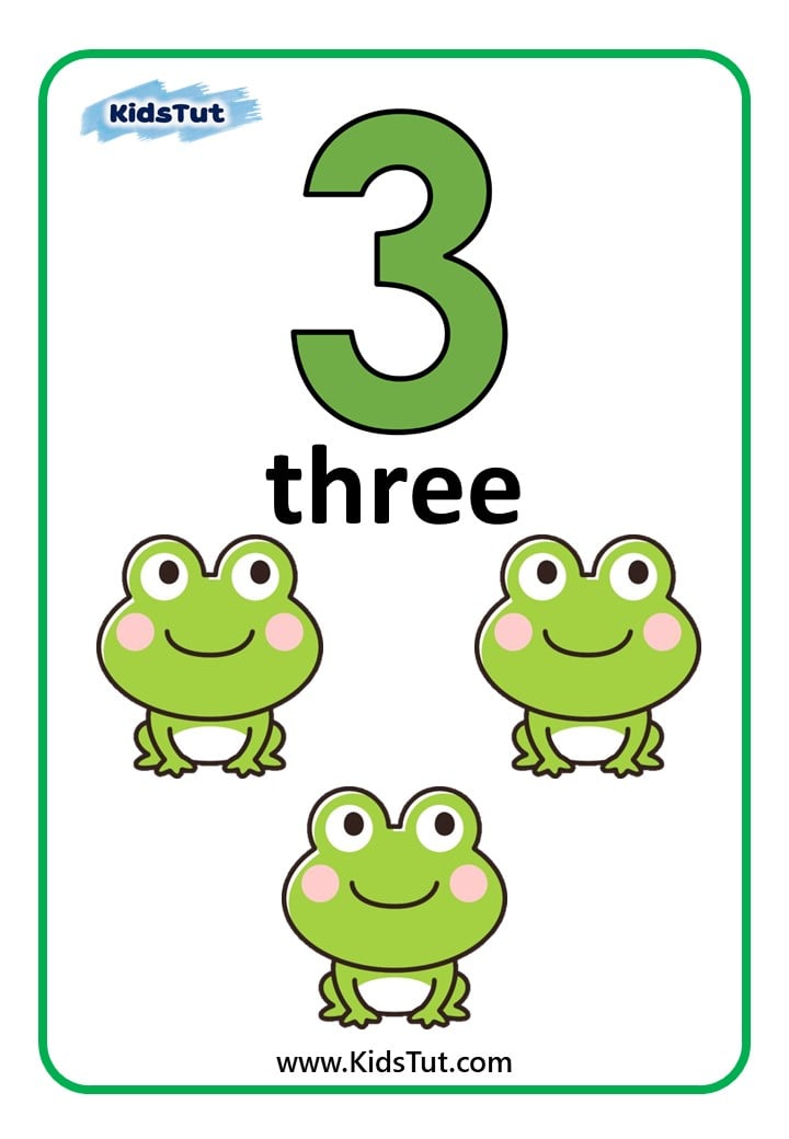 Free Printable Number Flashcards for kids