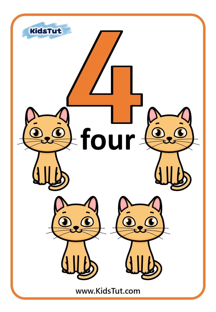 Free Printable Number Flashcards for kids