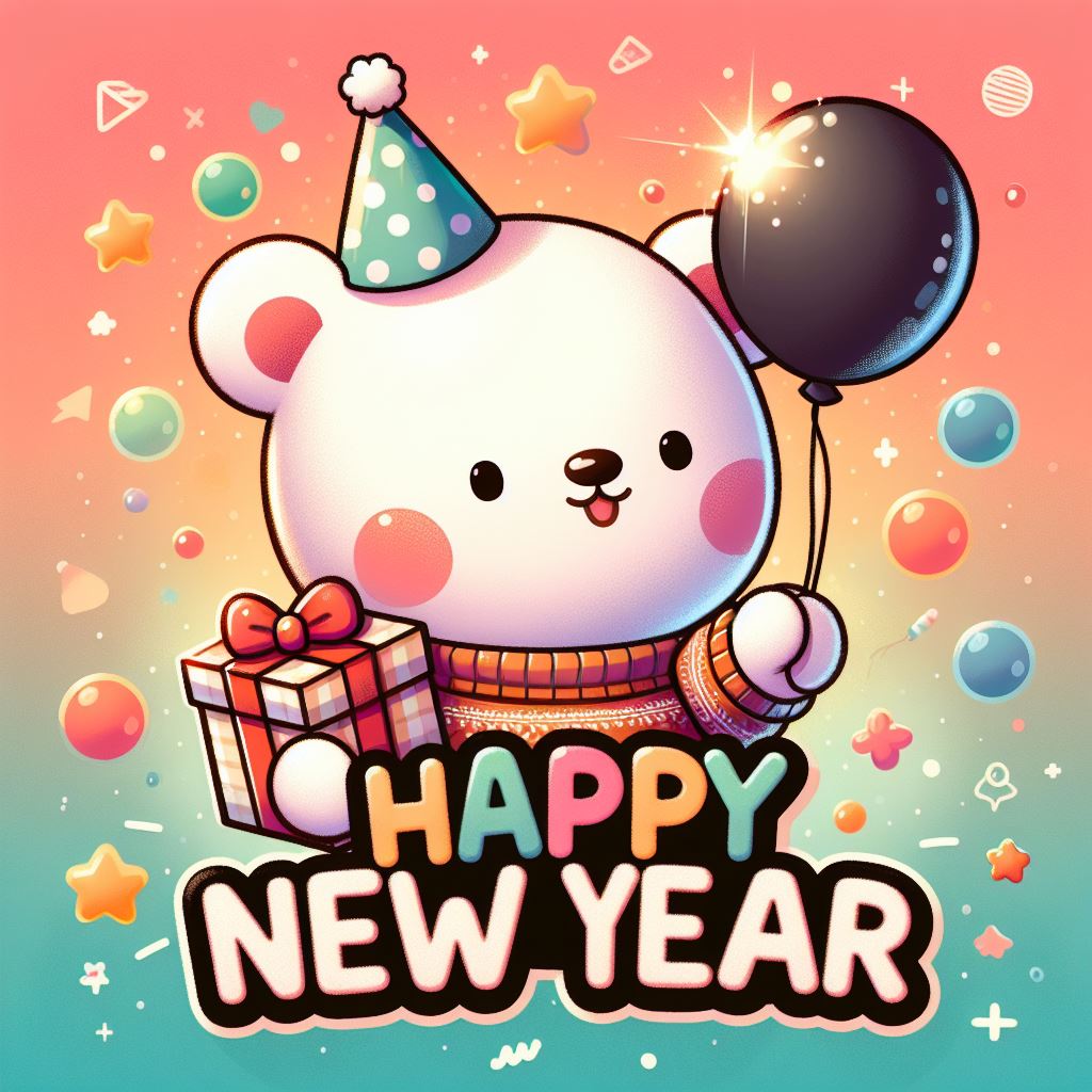 Happy New Year Sticker pack for kids