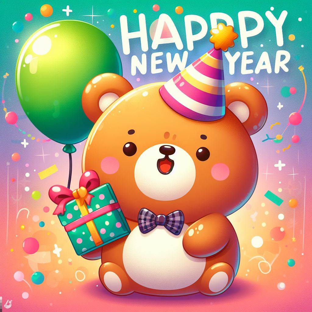 Happy New Year Sticker pack for kids