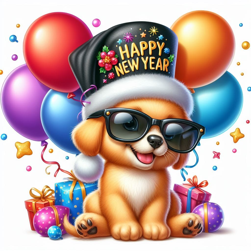 Happy New Year Sticker pack for kids