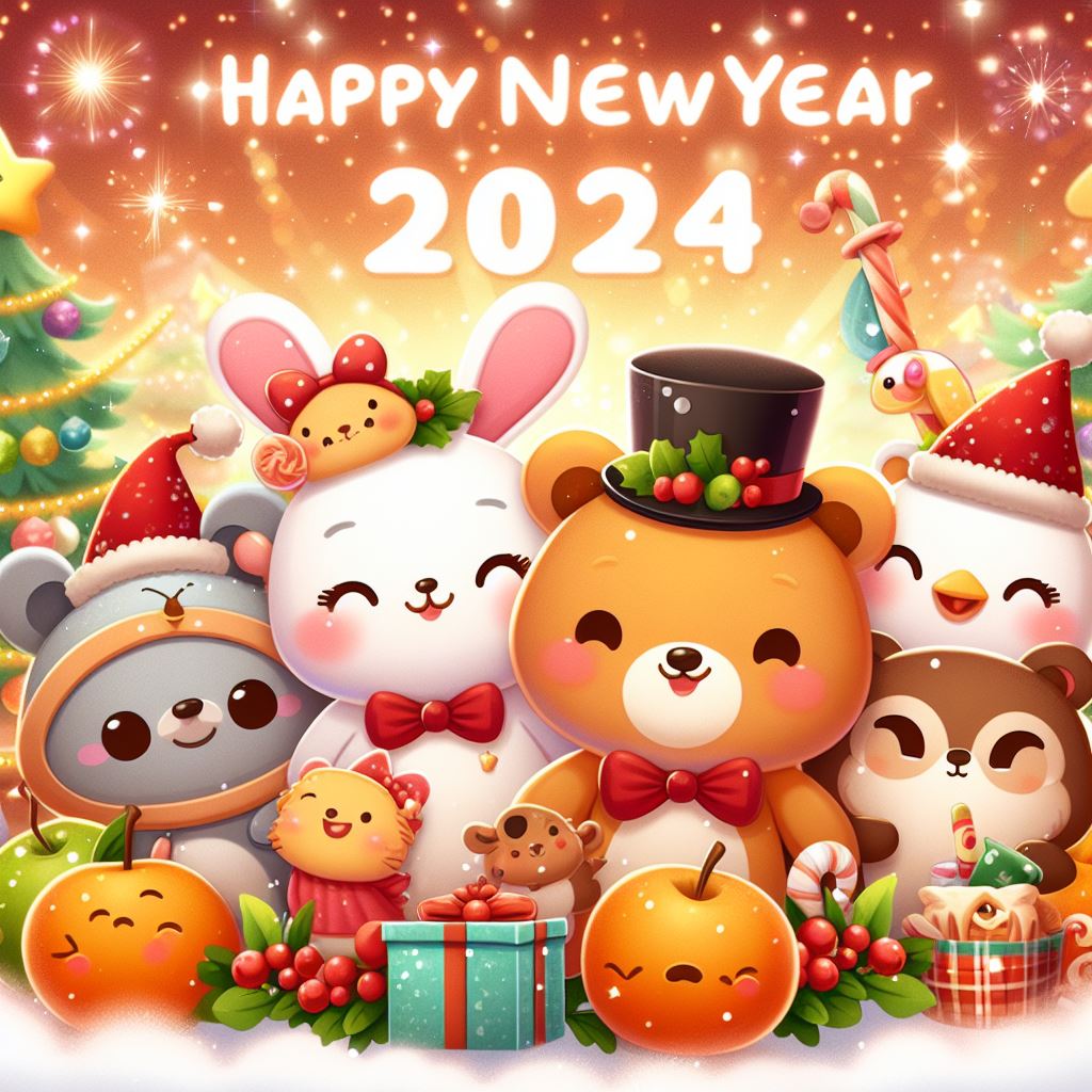 Happy New Year Sticker pack for kids