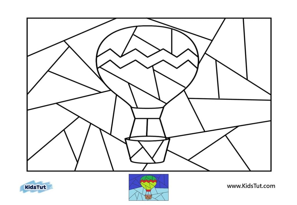 Amazing Picture puzzle coloring pages for kids