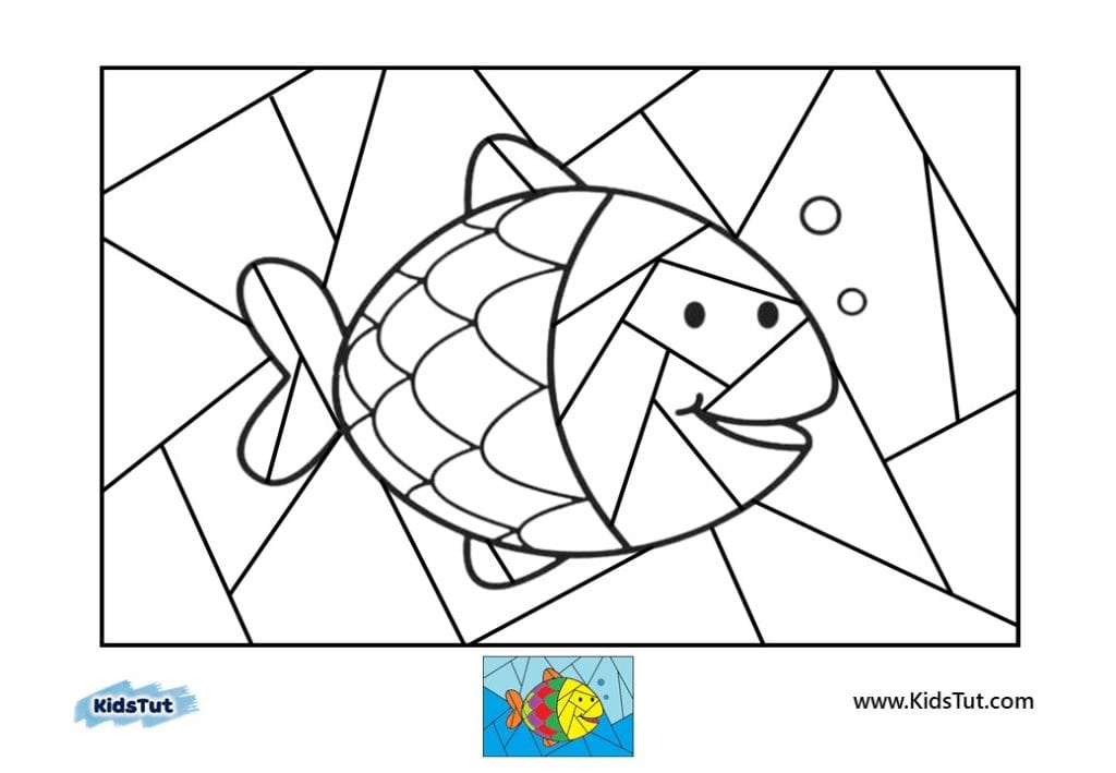 Amazing Picture puzzle coloring pages for kids