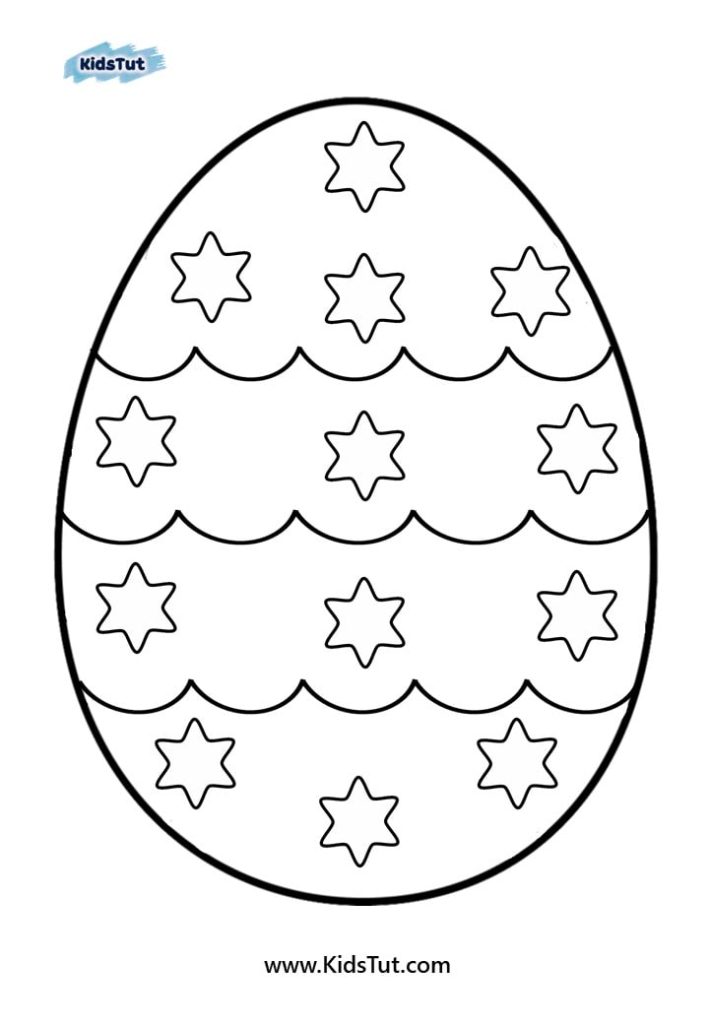 Easter egg coloring pages for kids