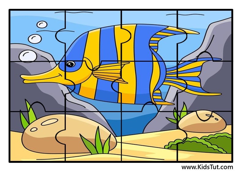 Free Printable Picture Puzzle Cards Set for Kids