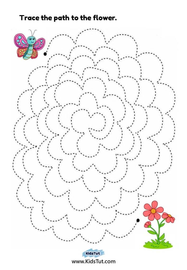 Trace the Path: Tracing Worksheets for Kids