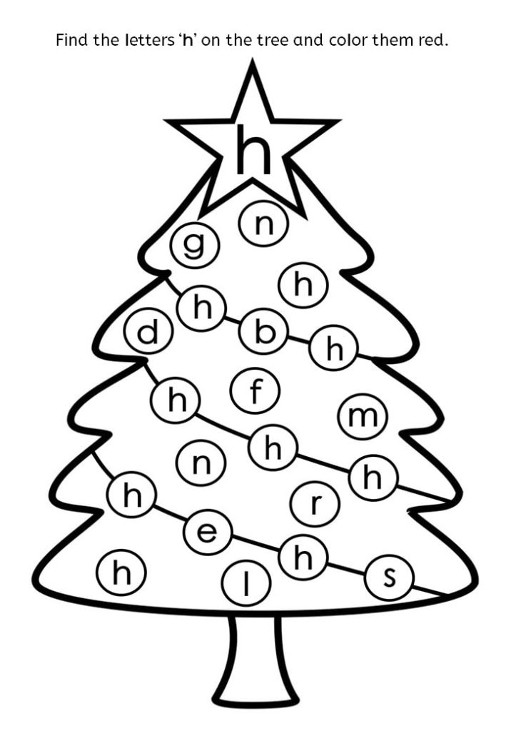 Find the letter holiday worksheets for Kids!