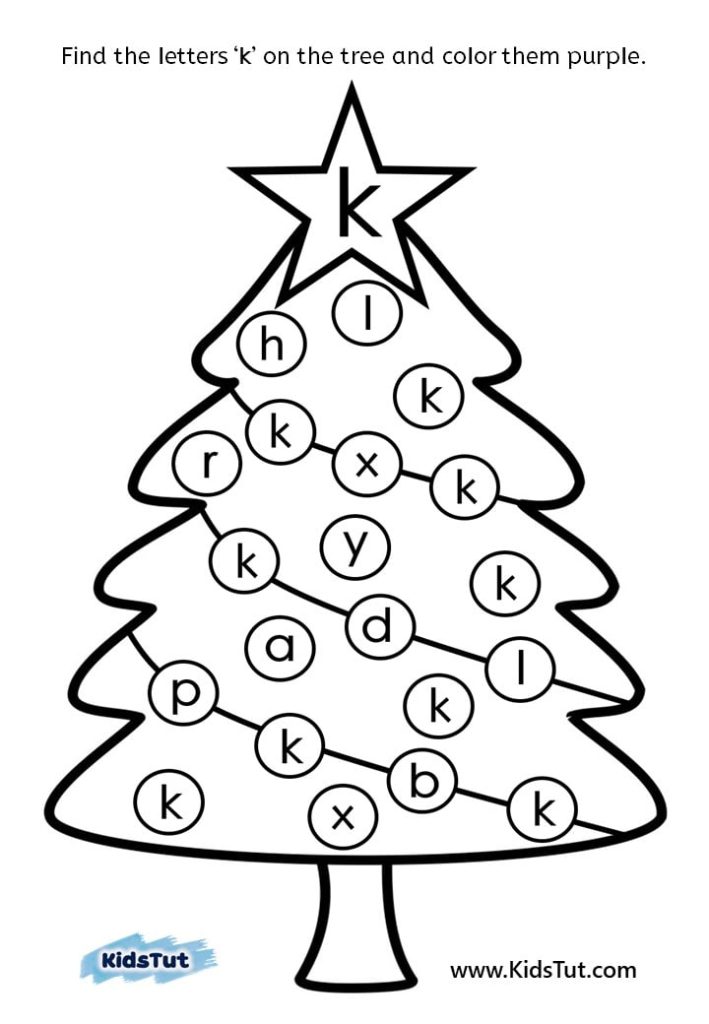 Find the letter holiday worksheets for Kids!