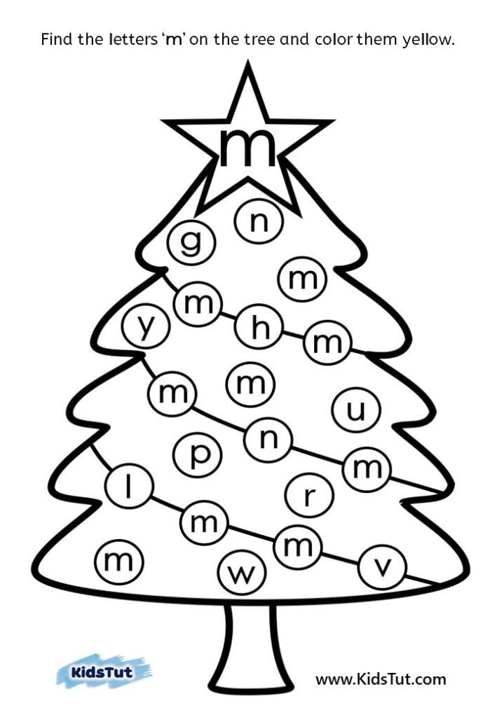 Find the letter holiday worksheets for Kids!