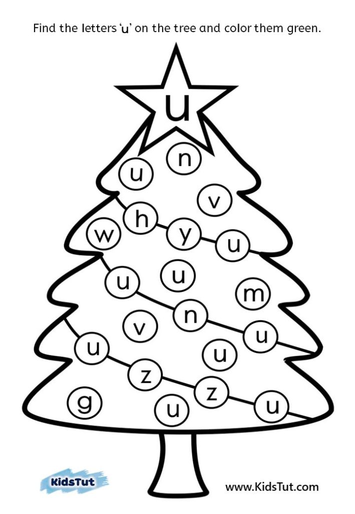 Find the letter holiday worksheets for Kids!