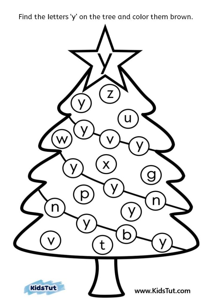Find the letter holiday worksheets for Kids!