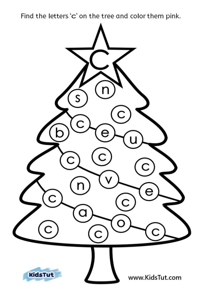 Find the letter holiday worksheets for Kids!