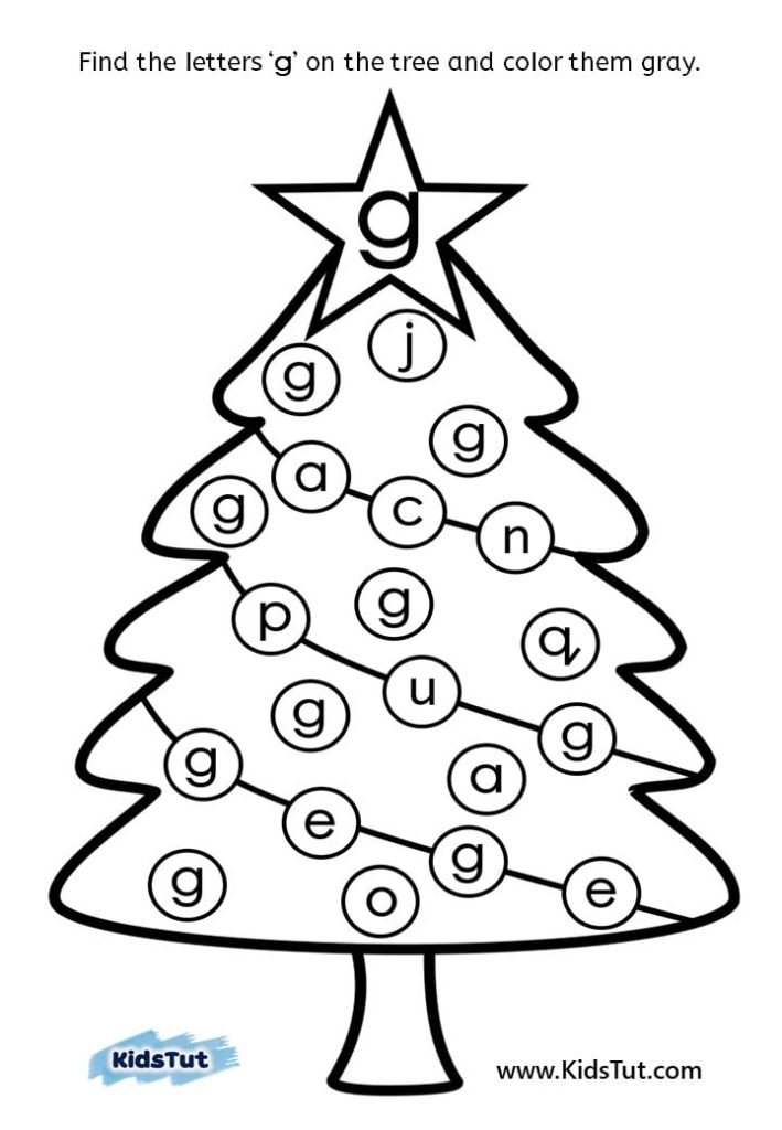 Find the letter holiday worksheets for Kids!