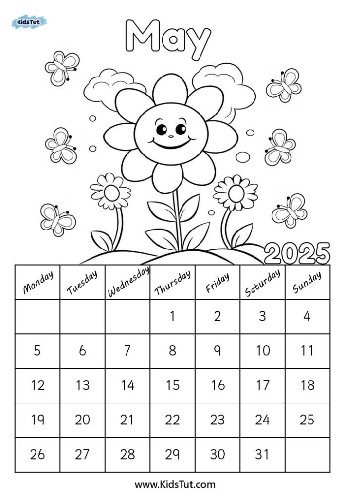 2025 Calendar for kids