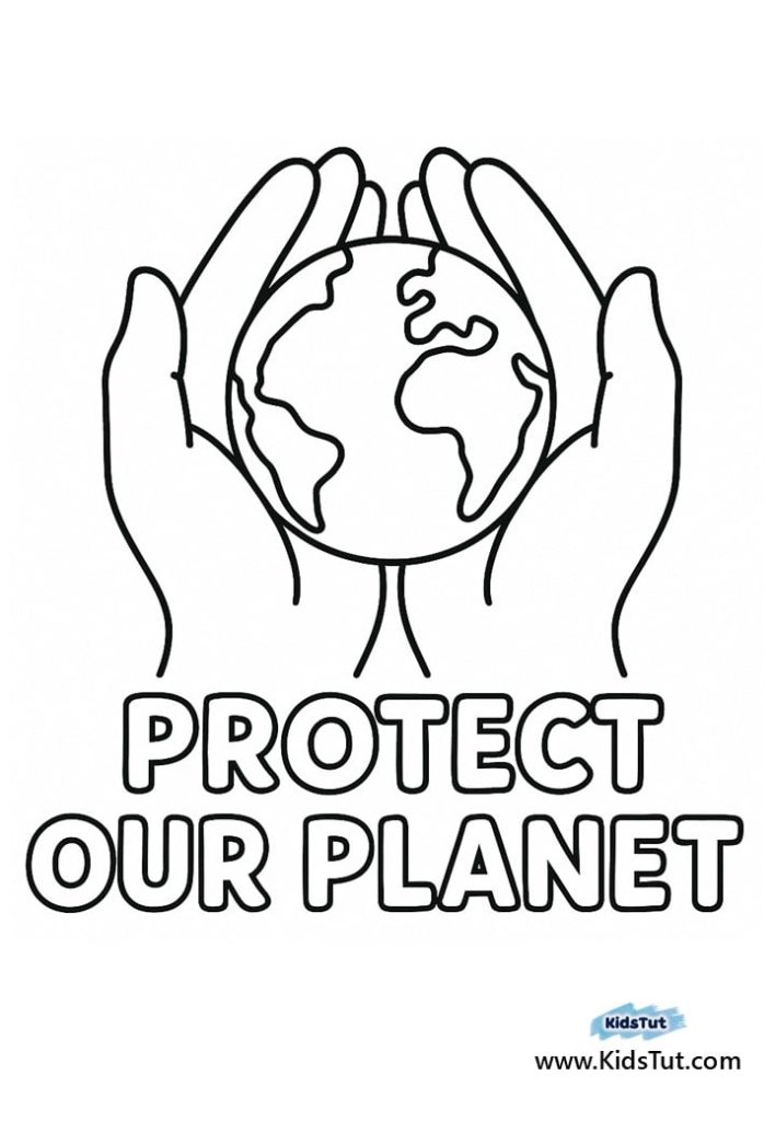 Happy Earth Day Coloring Pages for Kids