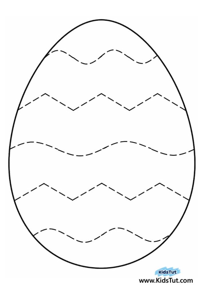Colorful and Fun Easter Egg Sticker Craft for kids