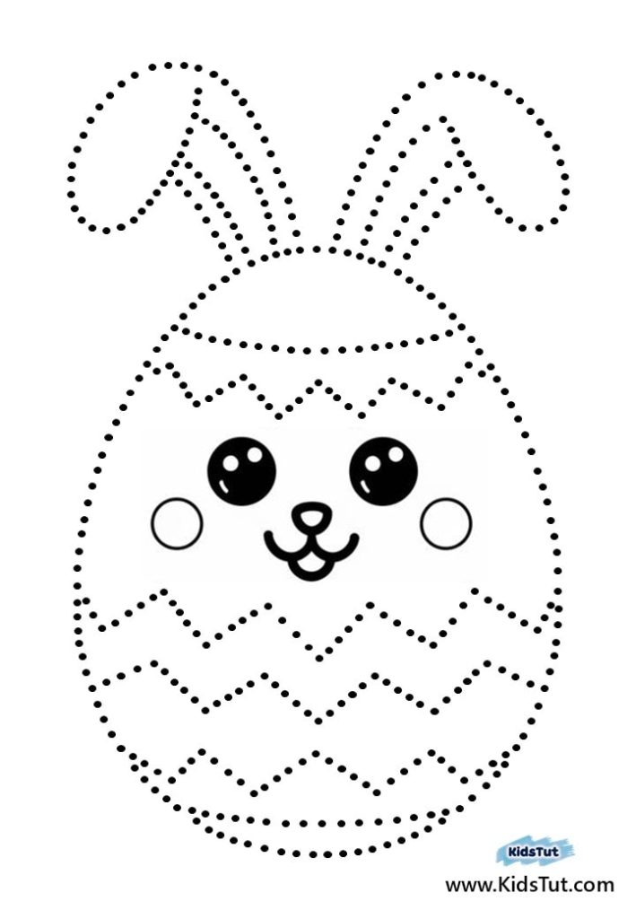 Free Easter Dot-to-Dot and Coloring pages for kids