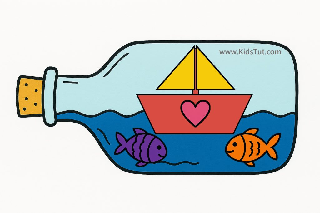 Ocean Crafts for Kids: Sailboat in a Bottle Craft