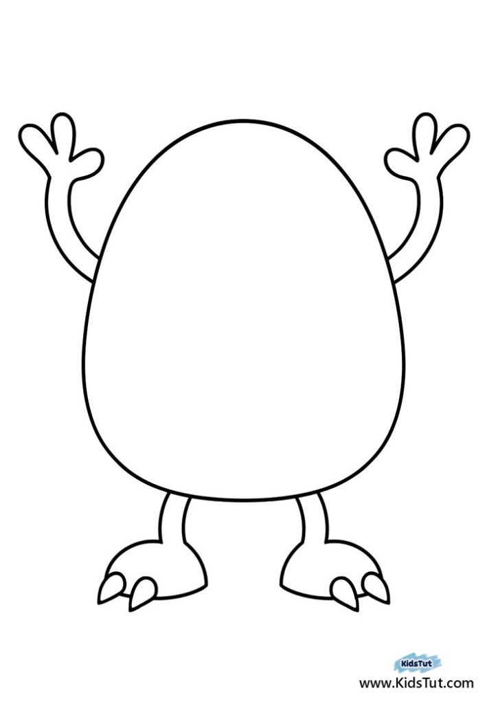 Monster Activity Sheets for Kids: Easy Cut & Paste