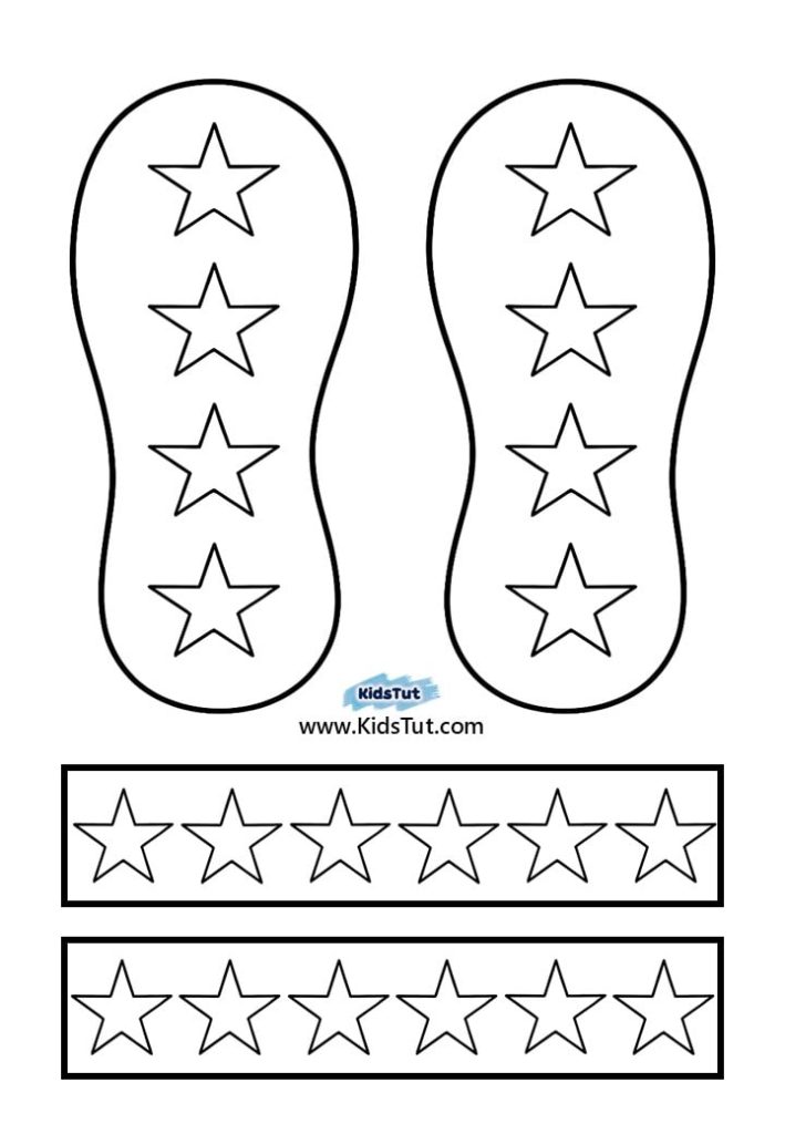 Easy Summer Crafts for kids: Summer sandles Craft
