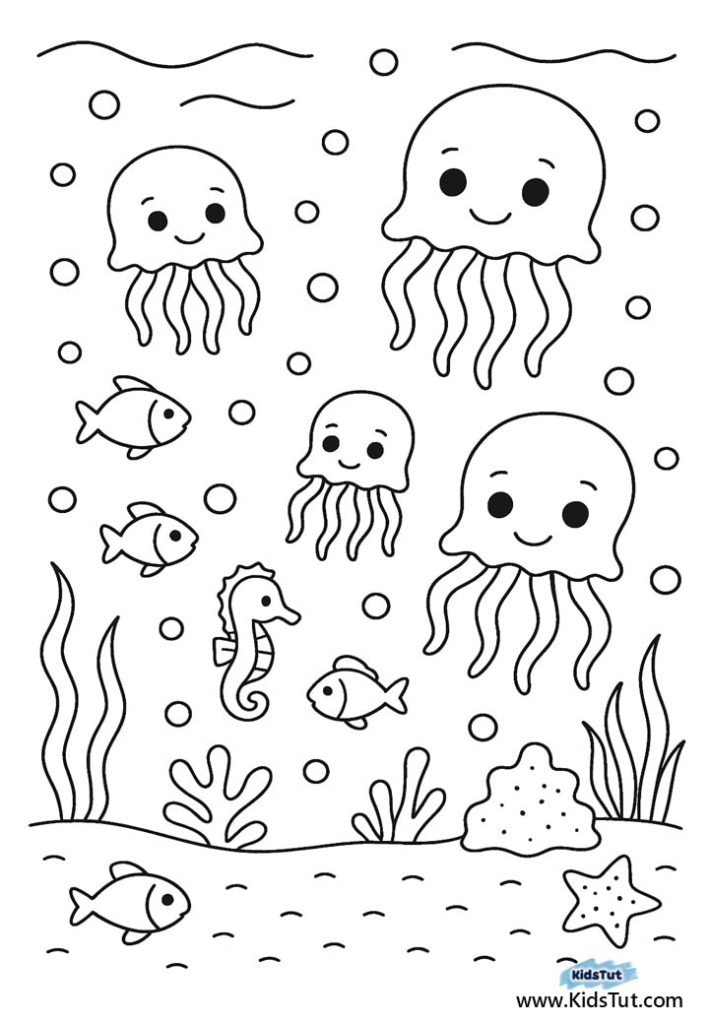 Free Printable Under the Sea Coloring Pages