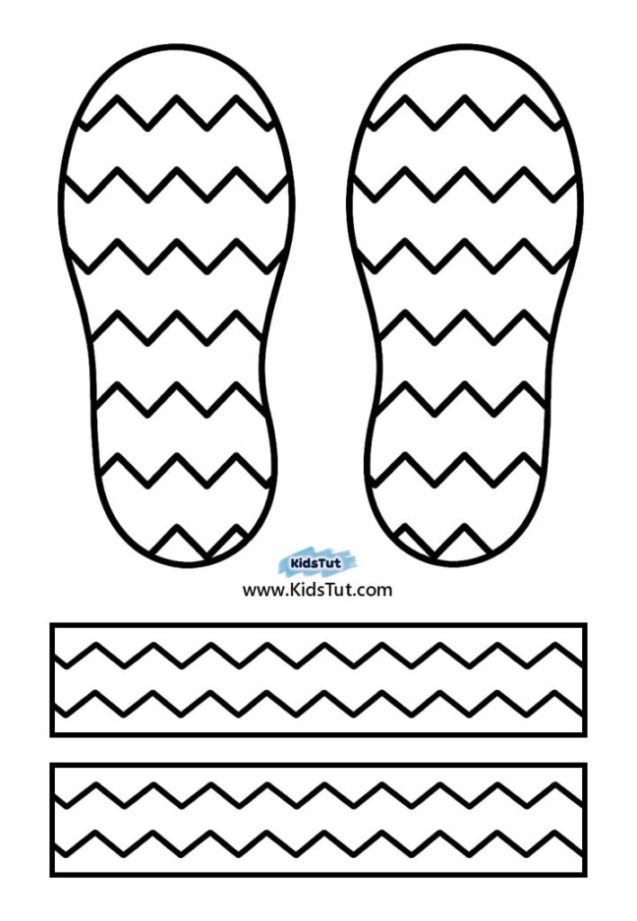 Easy Summer Crafts for kids: Summer sandles Craft