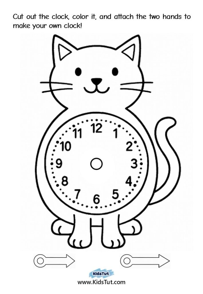 Worksheets for Kids: Fun Clock Craft to Learn Time