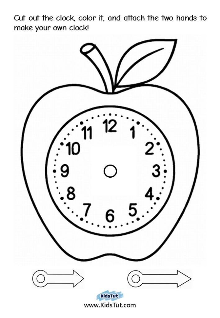 Worksheets for Kids: Fun Clock Craft to Learn Time