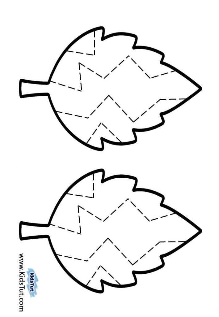 Simple Fall Cutting and Tracing Crafts for Kids