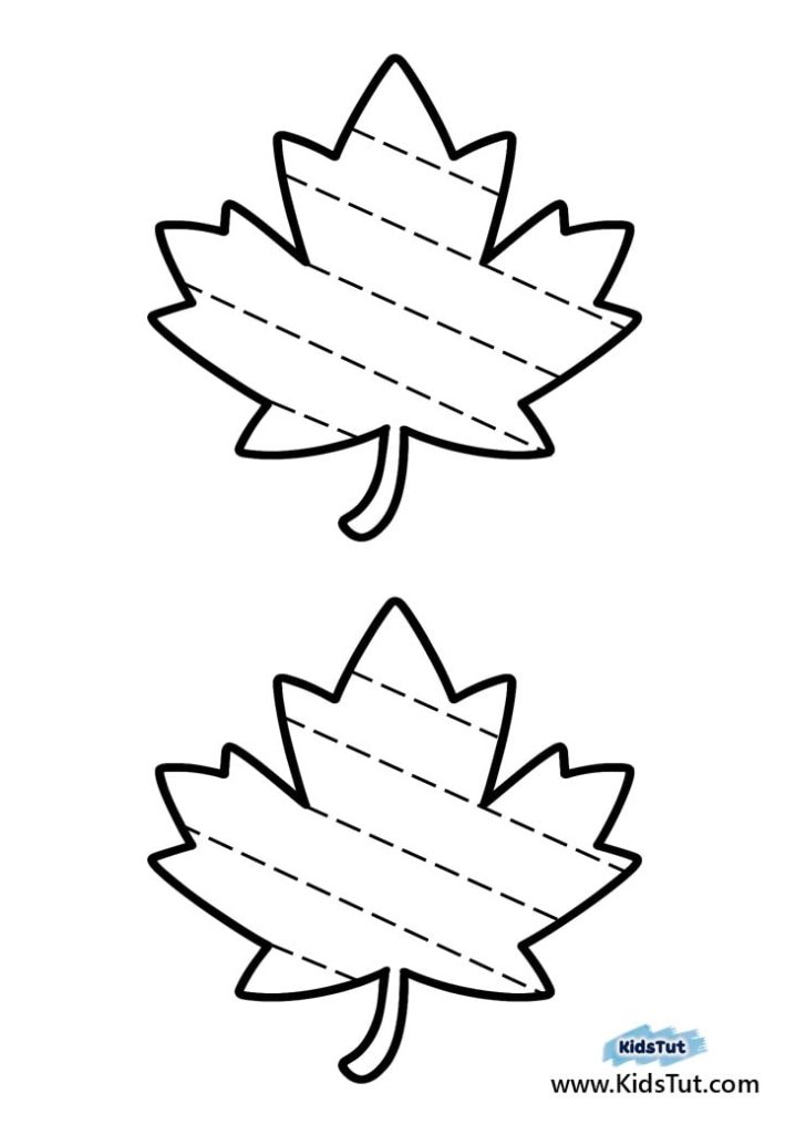Simple Fall Cutting and Tracing Crafts for Kids