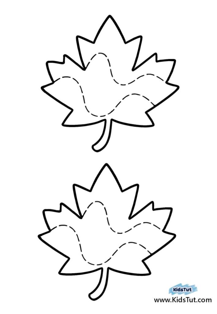 Simple Fall Cutting and Tracing Crafts for Kids