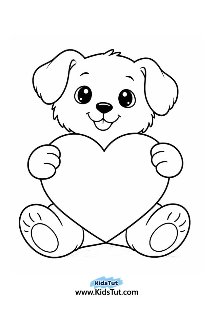 Animal Heart Craft for Kids with Torn Paper