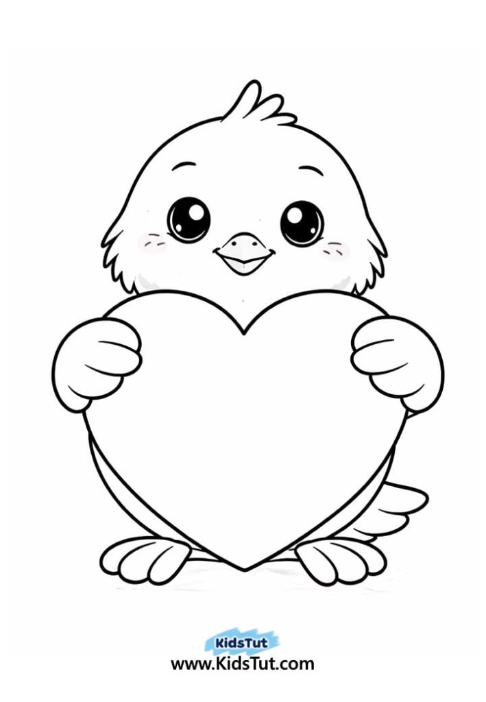 Animal Heart Craft for Kids with Torn Paper
