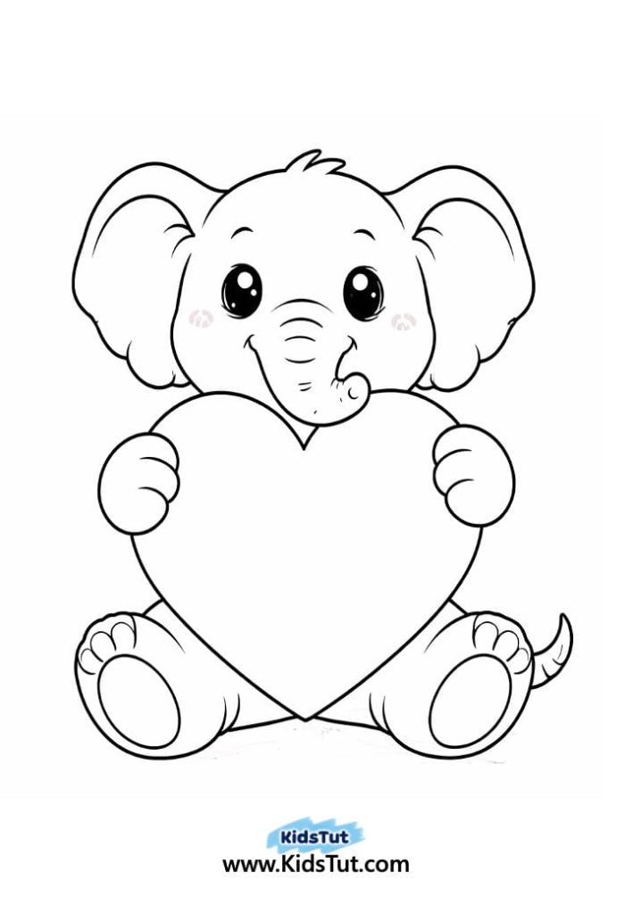 Animal Heart Craft for Kids with Torn Paper