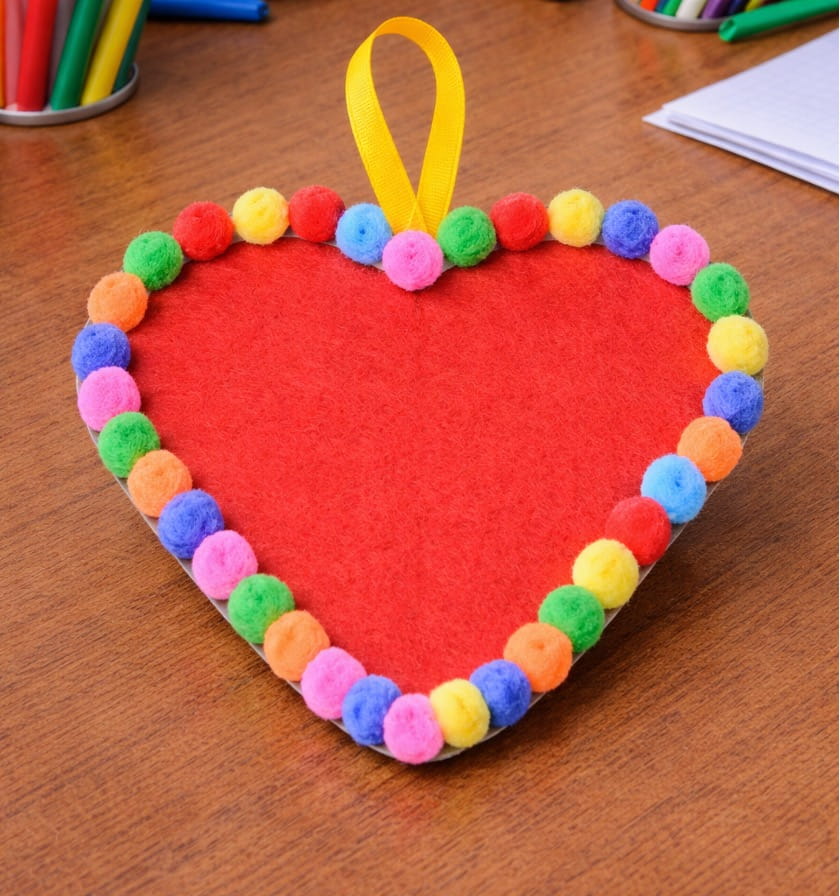 Easy and Fun Pom‑Pom Hanging Crafts for Kids